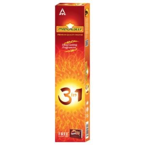 Mangaldeep 3in1 Agarbatti | Premium, Charcoal Free Incense Sticks