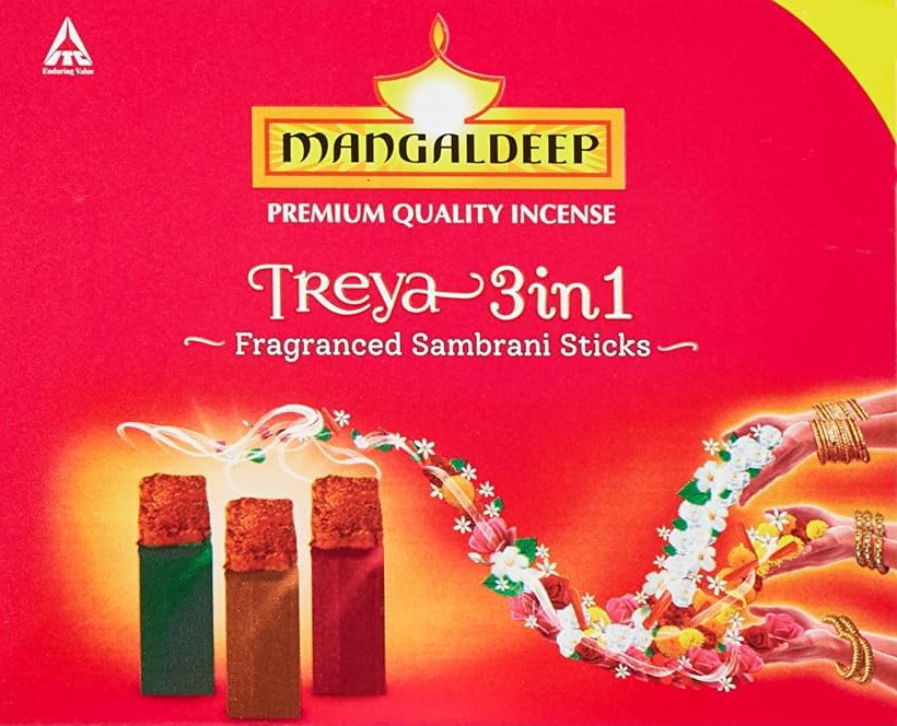 Mangaldeep Treya 3 in 1 Sambrani