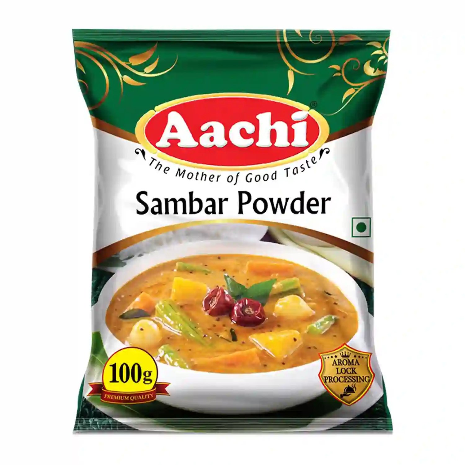 Aachi Sambar Powder Pouch, 100 gm