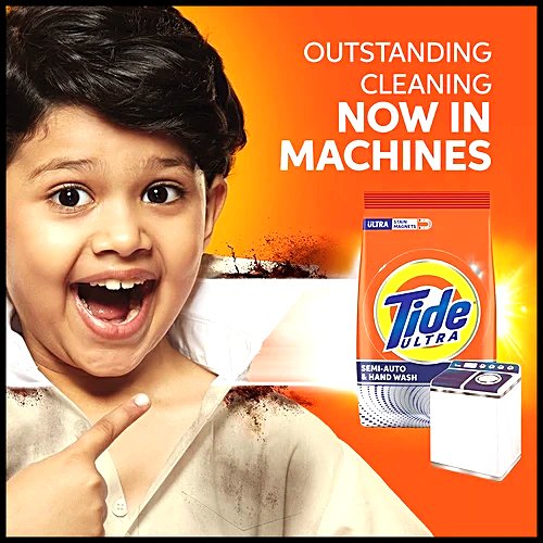 Tide Ultra Stain Magnet Clean Semi-Auto & Hand Wash Detergent Washing Powder - Image 3