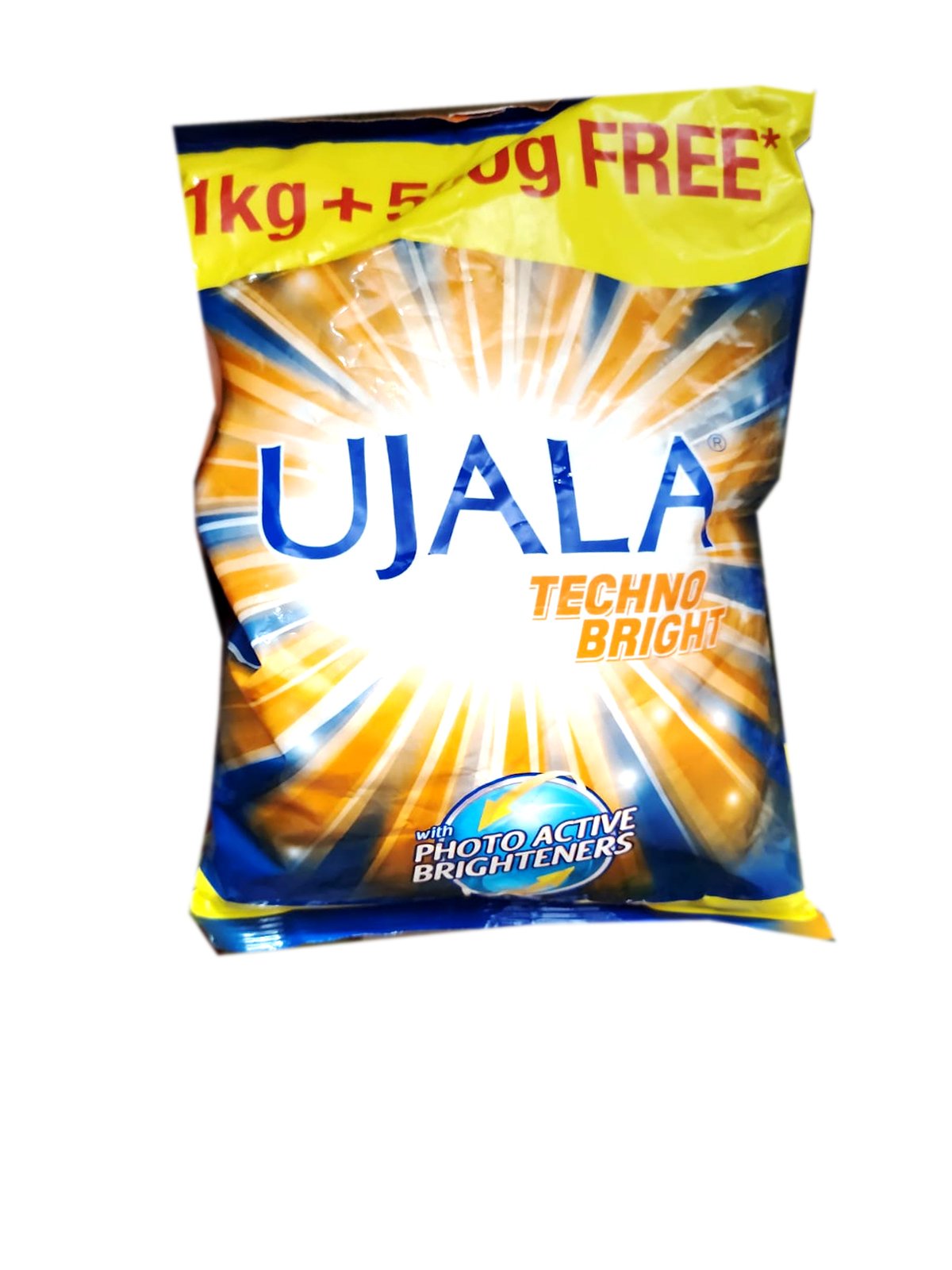 Ujala Techno Bright Detergent Powder (1 kg +500g Free)