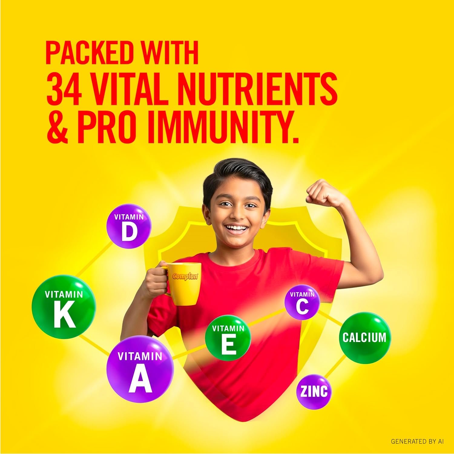 Complan Nutrition Drink Powder (Chocolate) - 500gm - Image 4